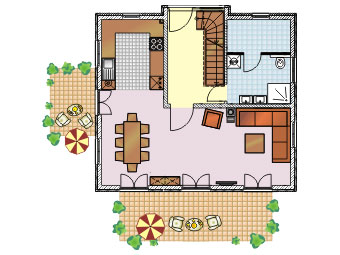 Grundriss vom Erdgeschoss