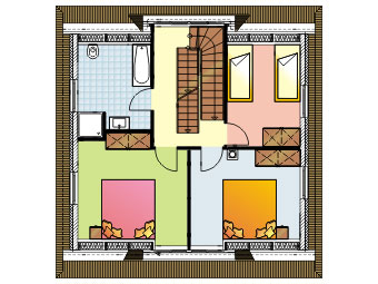 Grundriss vom Dachgeschoss